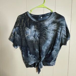 Fun tie dye crop tee